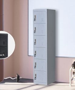 Six-Door Office Gym Shed Storage Lockers