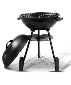 Grillz Charcoal BBQ Smoker Drill Outdoor Camping Patio Wood Barbeque Steel Oven
