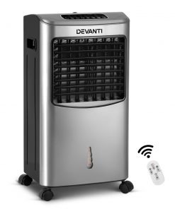 Devanti Portable Evaporative Air Cooler - Silver