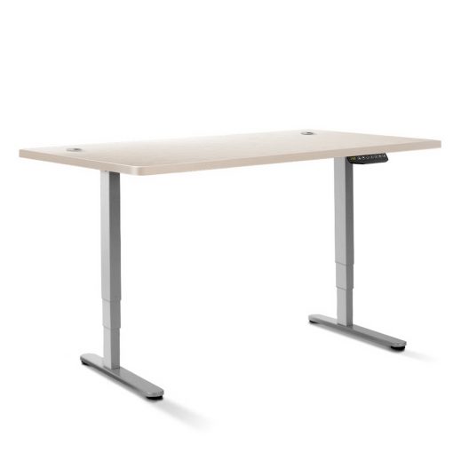 Artiss Height Adjustable Standing Desk Sit Stand Motorised Electric Roskos III Grey White Oak