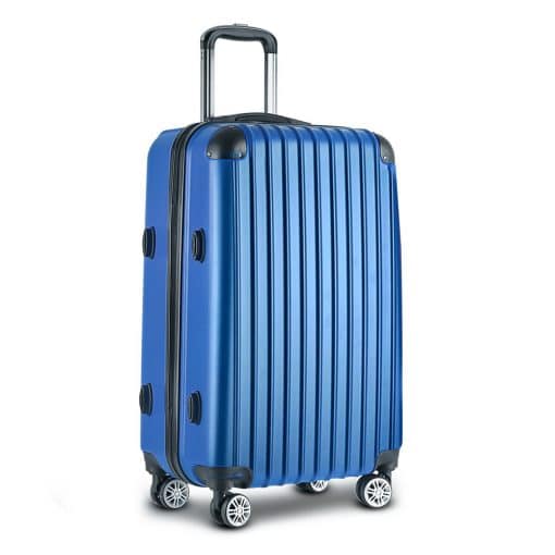 Wanderlite 28inch Lightweight Hard Suit Case Luggage Blue