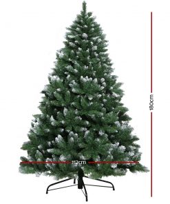 Jingle Jollys 6FT Christmas Snow Tree - Green