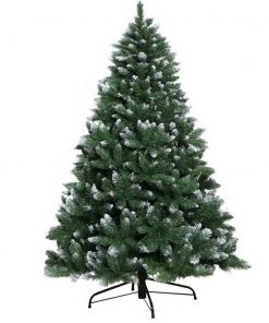 Jingle Jollys 2.4M 8FT Christmas Tree Xmas Home Decoration 1400 Tips Snowy Green