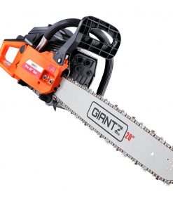 GIANTZ 52CC Petrol Commercial Chainsaw Chain Saw Bar E-Start Black