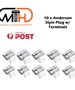 10x Anderson Style Plug connector 50AMP Caravan Trailer Solar 6AWG GREY