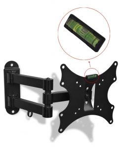 Double-armed Swivel Tilt Wall Mounted TV Bracket 200x200mm 17″-37″