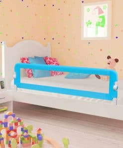 vidaXL Toddler Safety Bed Rail 2 pcs Blue 150×42 cm