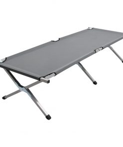 vidaXL Camping Bed 190x74x47 cm XL Grey