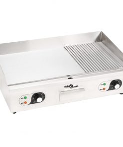 vidaXL Electric Griddle Stainless Steel 4400 W 73x51x23 cm