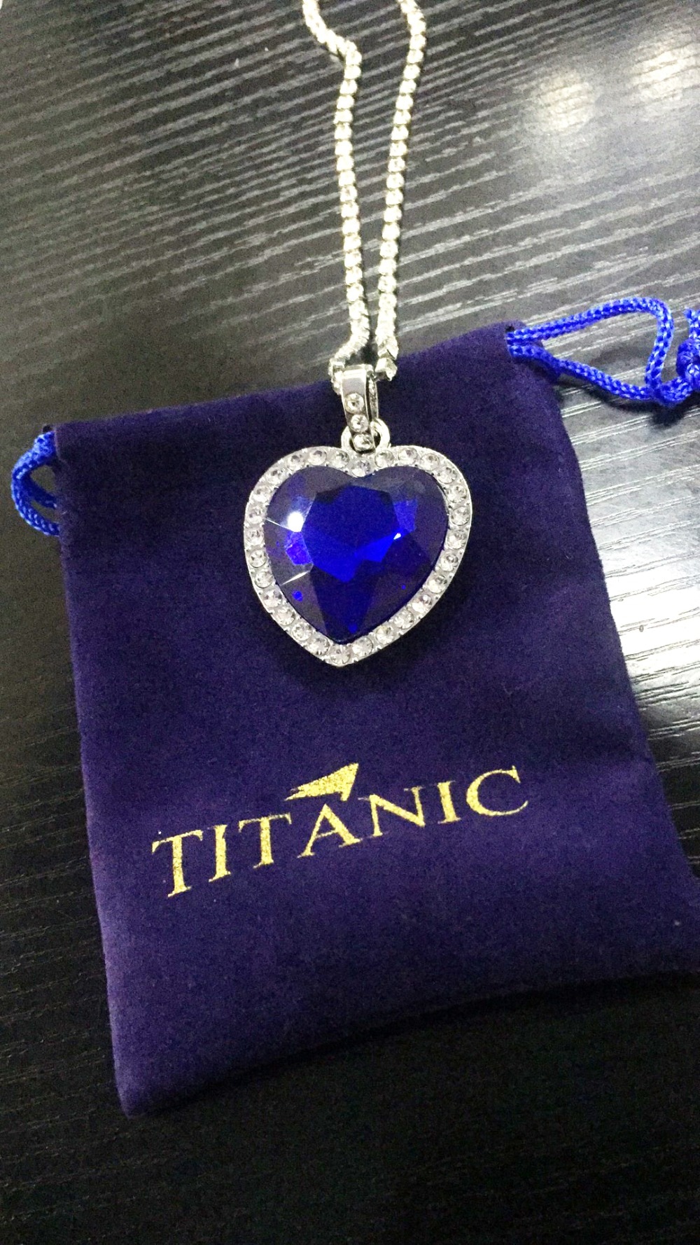 Women's Heart of Ocean Style Pendant Necklace